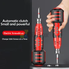 Small Electric Screwdriver & Bits set Handheld Cordless Rechargeable Screwdriver