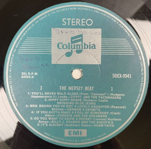 The Mersey Beat Record Various Artists 12” 33 RPM SOEX-9941 Columbia 1972 OG - Picture 2 of 24
