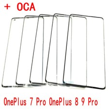 Front Glass Cover Lens Repair Replace Parts With OCA For OnePlus 7 Pro 8 9 Pro
