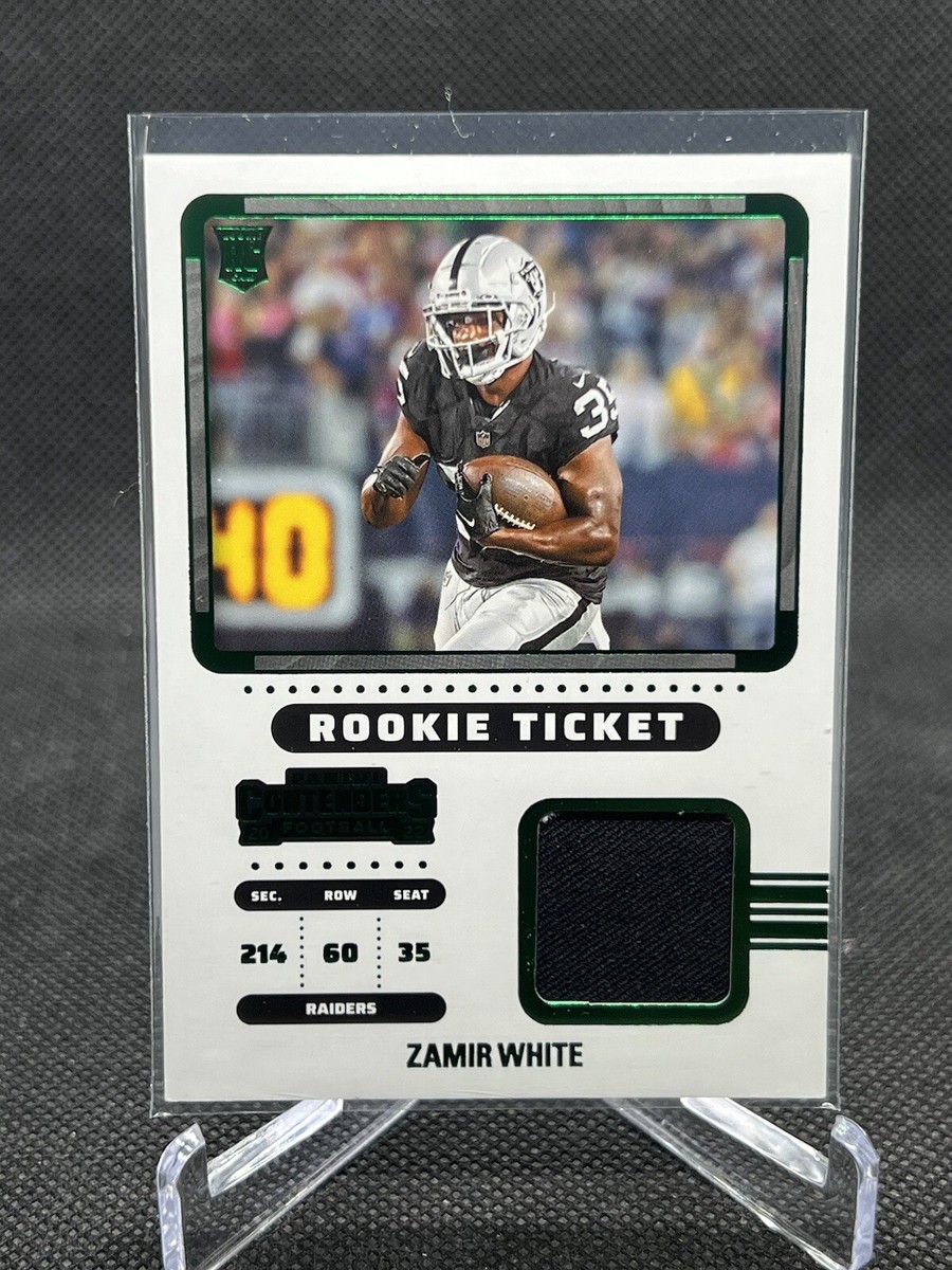 2022 contenders football Zamir White Rookie Ticket Green Rts Zwh