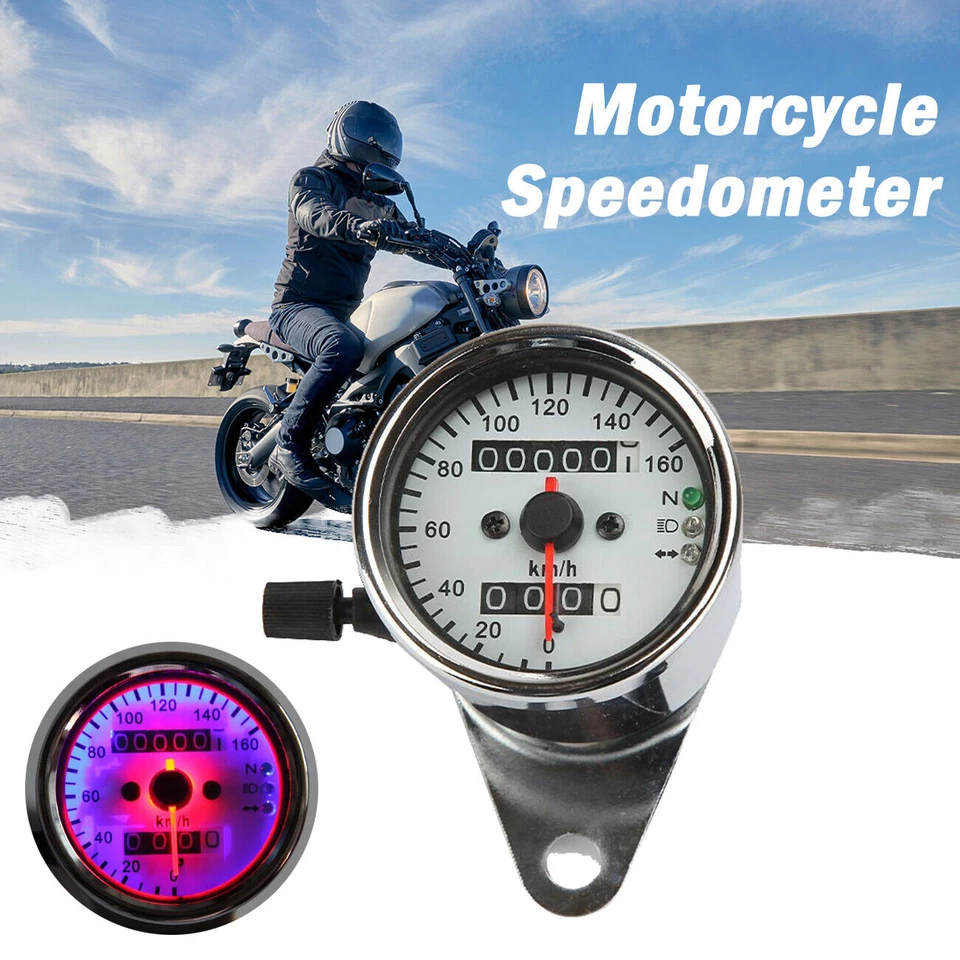 Backlit Dual Speedometer for Suzuki GS 450 500 550 650 750 850 1000 1100 Motors - Изображение 2 из 4