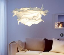 Pendant lamp paper shade, white, 85 cm uk stock