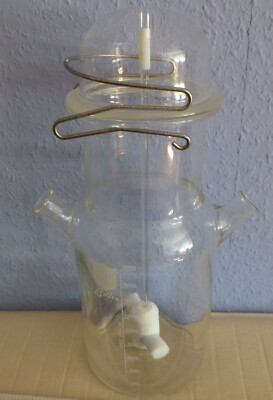 Vintage Bellco Spinner Flask / Spinner Kolben für Gewebe- / Zellkultur 1800 ml