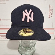 New York Yankees Era 59FIFTY 1996 World Series Fitted Black Pink Hat Cap 7 1/4