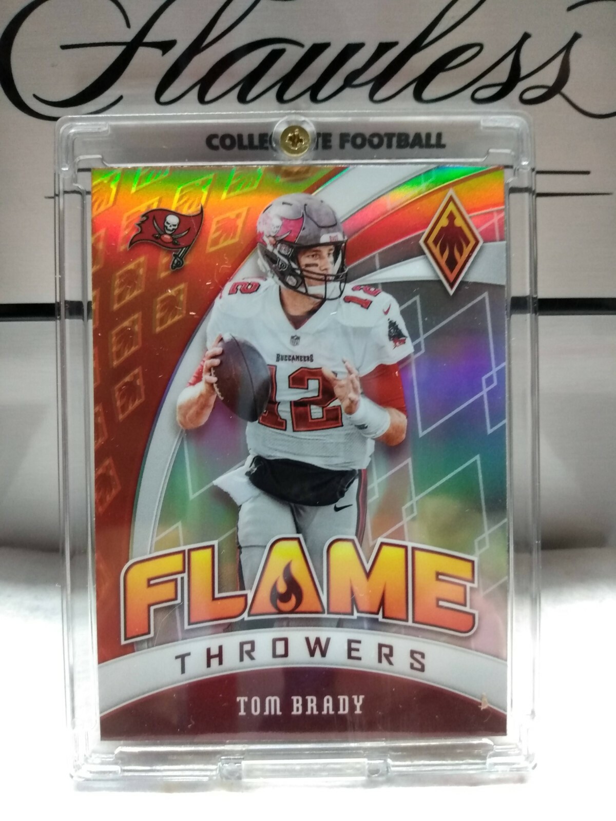2020 Panini Phoenix. Tom Brady. Flamethrowers. very Sharp card #27