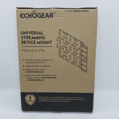 Universal Streaming Device Mount Holds Media Up to 3lbs Securely New Echogear - Picture 2 of 4