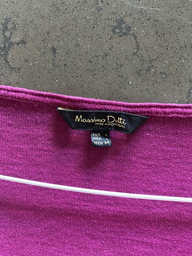 Massimo Dutti Sweatshirt burgunderrot Baumwolle Gr. L Top Zustand - Bild 4 von 4