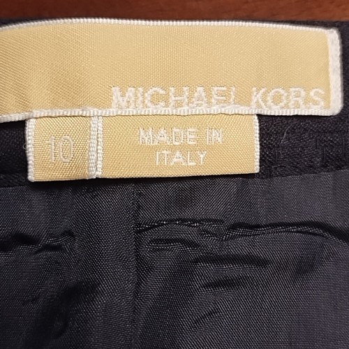 Michael Kors Women's 10 Navy Blue Lined Knee Pencil Skirt Made In Italy Career - Picture 2 of 8