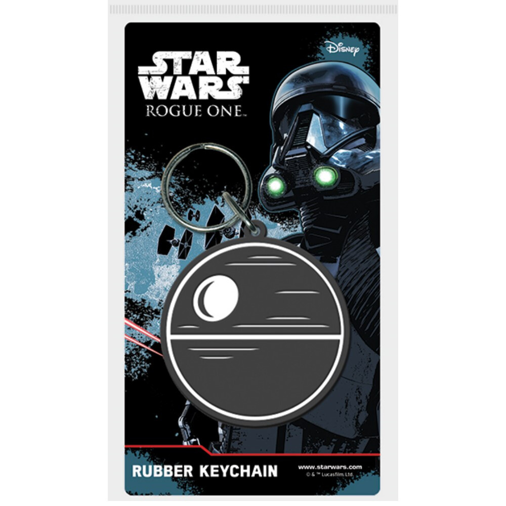 Star Wars RK38600C Rogue One Death Star Licenced Rubber Keychain-Keyring