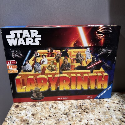 LABYRINTH STAR WARS RAVENSBURGER GAME 100% COMPLETE DISNEY RARE FREE SHIPPING