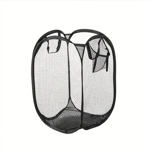 Mesh Pop-up Laundry Basket Foldable Dirty Clothes Large Capacity Storage 1 PC - Picture 18 of 24