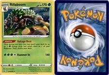 2020 Pokemon, Sword & Shield, #14/202 Rillaboom, Cosmos Holo Rare