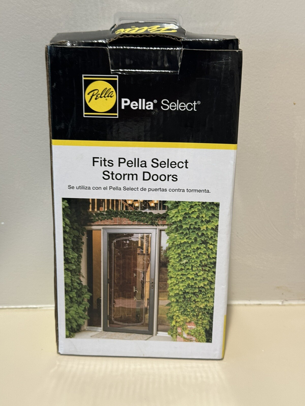 NEW Pella Select Satin Nickel Storm Door Double Handle Set Thumb Lock