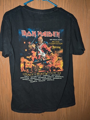 IRON MAIDEN “LEGACY OF THE BEAST TOUR” ‘22 DOUBLE SIDED T-SHIRT 2022 S Small - Picture 5 of 6