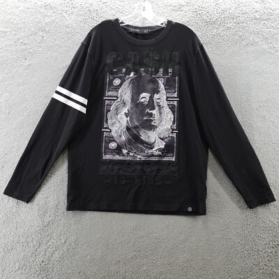 Hudson Outerwear Shirt Adult Large Black Long Sleeve Cash