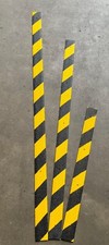 NON SLIP BLACK & YELLOW GRP HAZARD STRIPS FOR SLIPPERY DECKING. FREE SCREWS