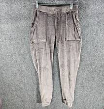 House of Harlow 1960 Velour Sweatpants Women's XS Gray Jogger Pockets