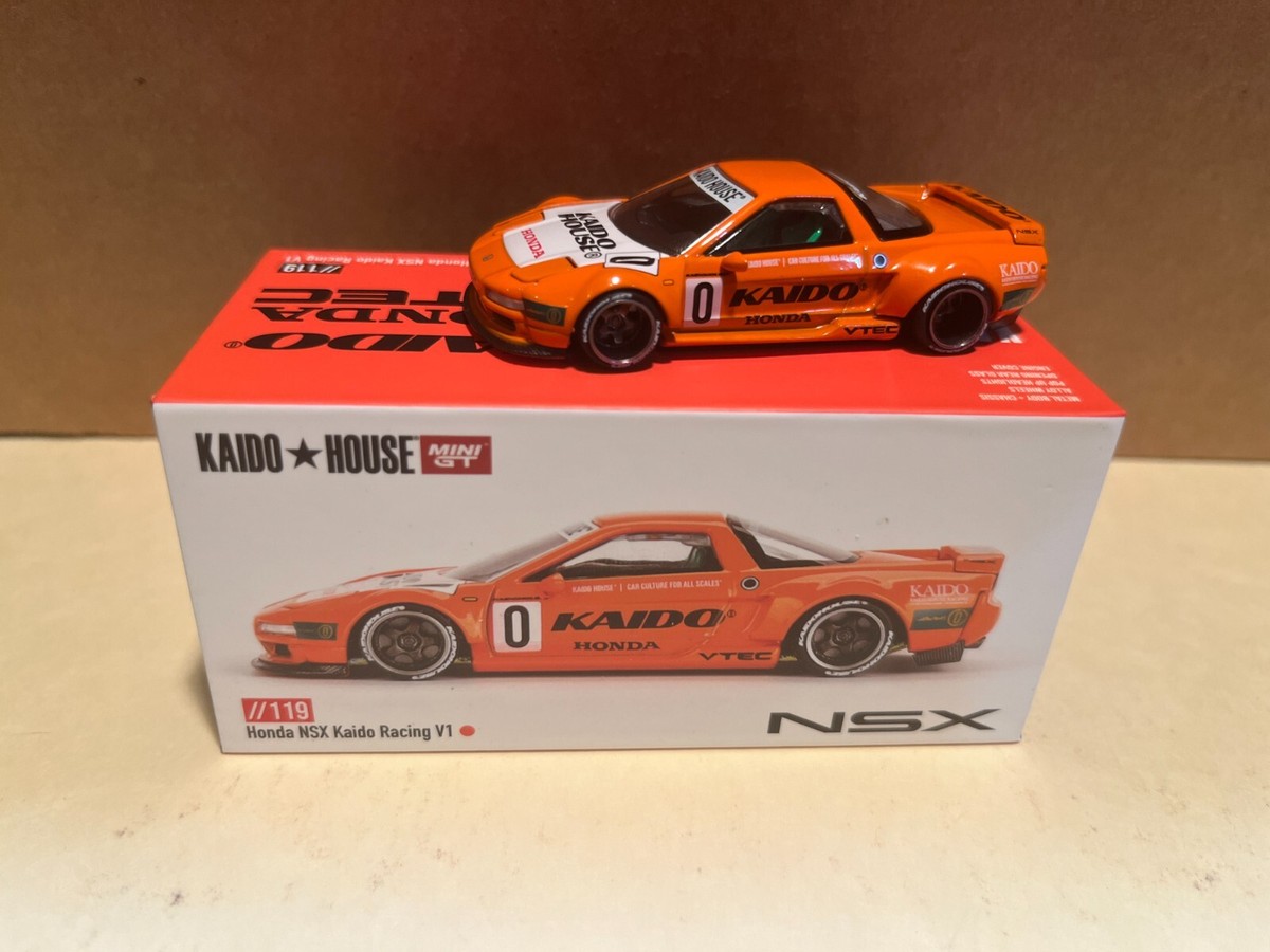 1/64 MINI GT KAIDO HOUSE HONDA NSX VTEC KAIDO RACING ORANGE #119
