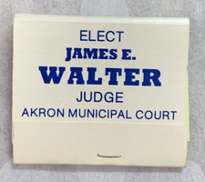 Matchbook Elect James E. Walter Judge Akron Municipal Court #0194