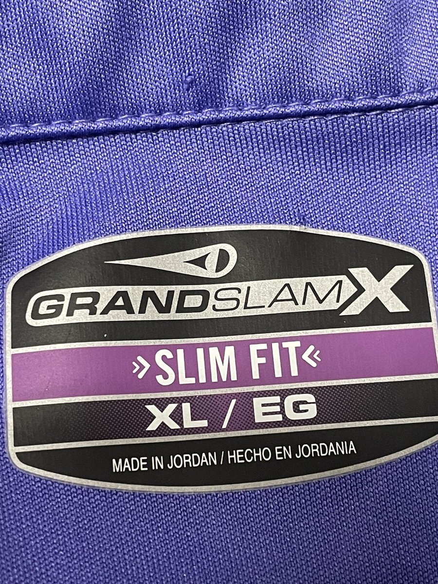 【超美品】GRAND SLAM GOLF ゴルフ ポロシャツＬサイズ Grand Slam Golf Polo Shirt Mens XL Slim 45x30 Short Slv Blue