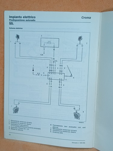 MANUALE ASSISTENZA TECNICA FIAT -INTERR. INERZIALE-ANTIFURTO-AUTORADIO - Foto 7 di 8