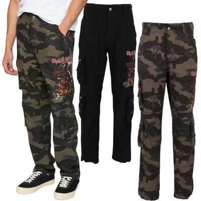 Brandit IRM Pure Slim Trouser Herren Cargo Hose Iron Maiden Baumwolle Taschen