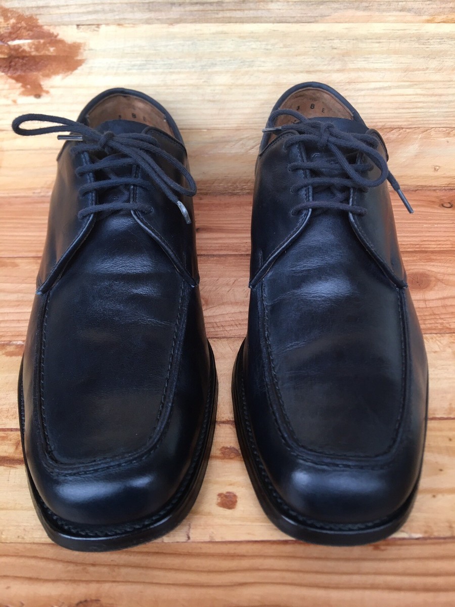 Crockett Jones Jersey For Gordon Scott Blue Oxford Leather shoes