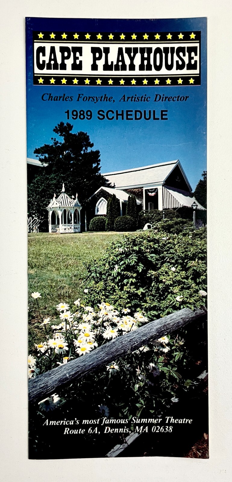 1989 Cape Playhouse Dennis Massachusetts Theater Vintage Brochure C