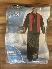 Spirit Adult Halloween Costume Priest One Size Religious Dress Up Gothic