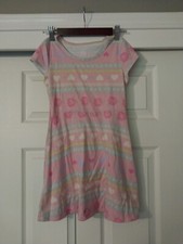 Wonder Nation Girl's Dress with Roses, Unicorns  Hearts Size 7-8