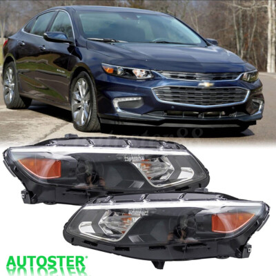 Pair Headlights Headlamp Assembly For 2016 2017 2018 Chevrolet Malibu LEFT&RIGHT