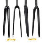 700C Carbon Fiber Road Bike Front Forks Bicycle Parts 25.4mm 28.6mm Matte Glossy