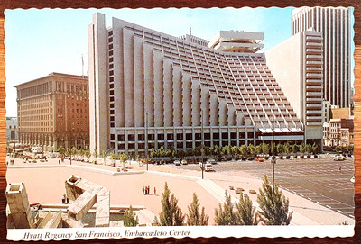 Nostalgische Ansichtskarte, Hyatt Regency, San Francisco,Kalifornien,USA, 1970er