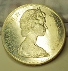 1965 Canada Silver Dollar Elizabeth II Voyager Dollar 80% ASW 0.6 troy ounces #7