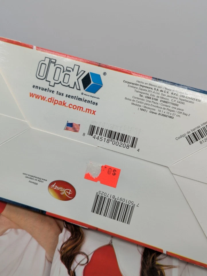 "Bolsa de regalo Disney vintage High School Musical 2 Zac y Gabriella 10,5"" X 7,5""" Foto 4 de 4