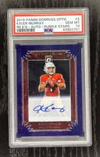 2019 Optic Kyler Murray Purple Stars Elite Series Rookie Auto /25 PSA 10