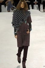 *CHANEL* Karl Lagerfeld  Runway  F/W 2007 Collection Cashmere Coat Dress FR 36