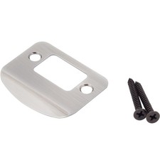 Full Lip Round Corner Deadbolt Strike Plate, 2-1/4 Inches, 1-5/8" Center-to-Cent