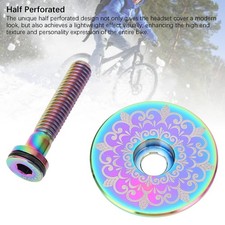 Copricuffia Bici Decorativo Alta Resistenza Forcella Anteriore Stelo Tappo Superiore Facile da