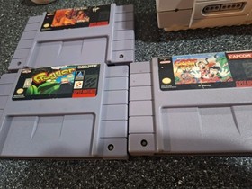 Super Nintendo SNES Console Bundle With Games TESTED WORKING