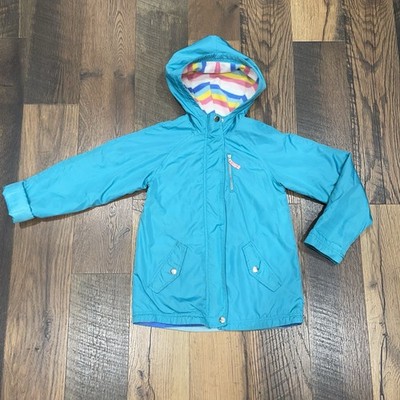Girls Size 8 Jacket Snap Pocket Fleece-Lined Hooded Windbreaker Carter s
