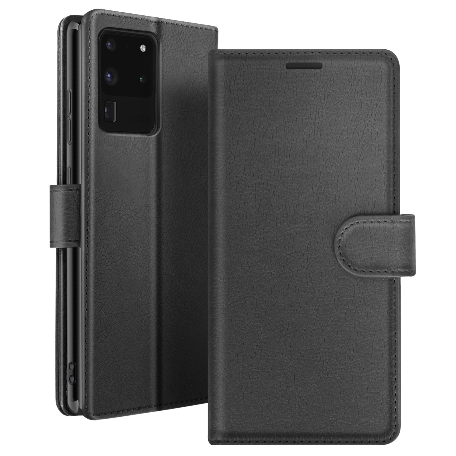 Housse Galaxy S20 Ultra clapet magnétique et rangements cartes