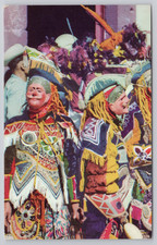 Guatemala Solola Traditional Dancers Costume 1958 Cancellation Postcard