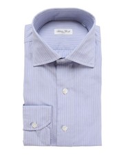 NWT SALVATORE PICCOLO DRESS SHIRT Napoli cotton handmade luxury Italy 38 15