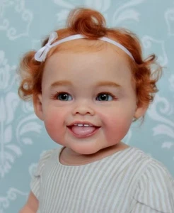 28in Reborn Baby Doll Toddler Tongue Soft Touch Collectible Painted DIY Toy Gift