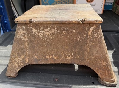 Antique PULLMAN Railroad Passenger Train Car Caboose Conductor STEP STOOL