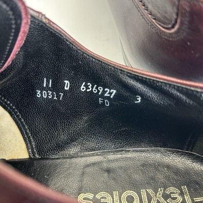 Florsheim Oxford Shoes Mens 11 D Dark Burgundy Flexibles 30317 Vintage Ox blood Florsheim Oxford Shoes Mens 11 D Dark Burgundy Flexibles  main image 3