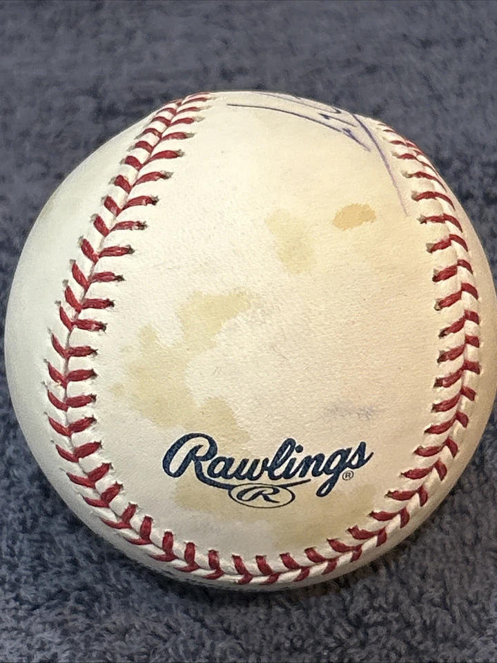 lyle overbay signed baseball autograph ball auto k Foto 3 de 4