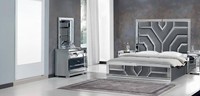 Modernes Schlafzimmer-Set Mit Bett Und Praktischem Schminktisch