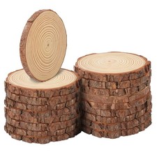 18 PCS Unfinished Wood Slices for Centerpieces, 6.3-7 Inch Natural Wood Slice...